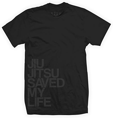 Newaza Jiu Jitsu Saved My Life Tee - Black/Black - XXL
