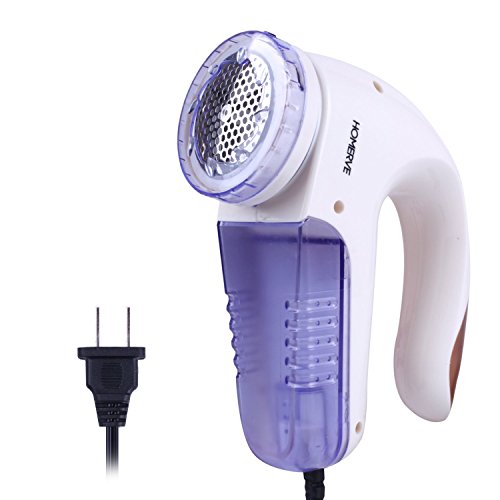 Electric Sweater Shaver Fabric Shaver Lint Remover Machine Defuzzer For Clothes Fuzz, Cashmere, Wool, Legging, Couch, Furniture. Save on Batteries. Extra Replacement Blade and Brush