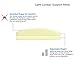 TruContour Lumbar Pillow for Sleeping, Lumbar Support Pillow for Bed, for Lower Back Pain While Sleeping, Adjustable Height, Includes Storage Case (Original)