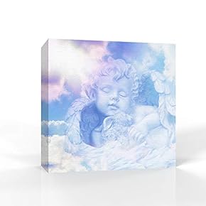 Canvas Wall Art Lovely Angel Pictures Home Wall Decorations for Bedroom Living Room Paintings Canvas Prints Framed - 12x12 inches