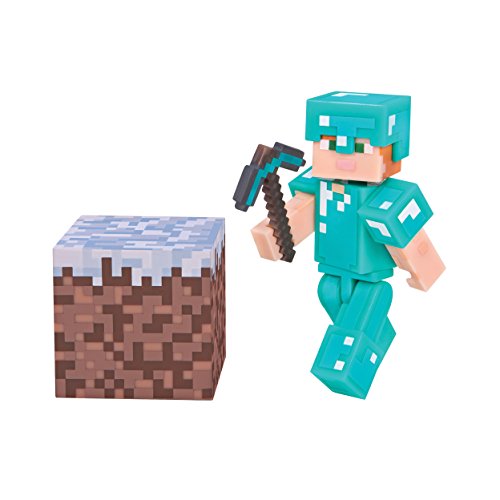 Minecraft Alex with Diamond Armor Figure