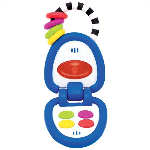 Sassy Phone Of My Own Activity Toy Electronic Developmental Toy Promotes Pretend Play Lights And Sounds For Ages 6 Months And Up, Blue, 12 X 59 X 8 Inch