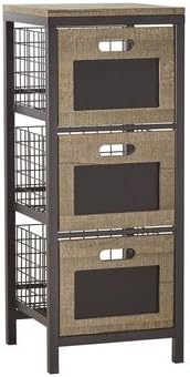 Blairs 3-Drawer Storage Chest - Black Base Coat