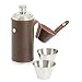 Kikkerland Leather Flask