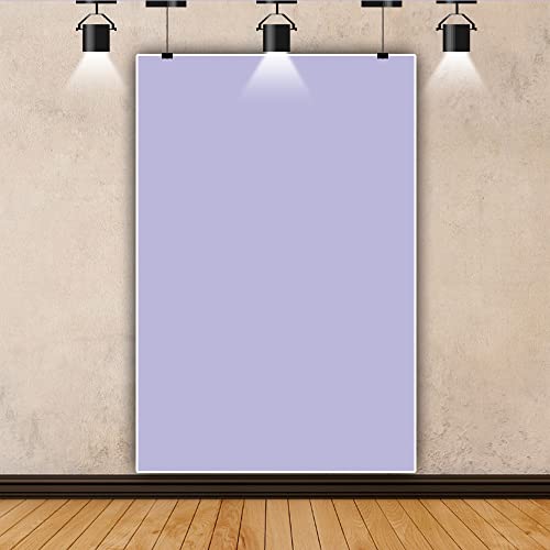 Photo 1 of Renaiss 3x5ft Pure Violet Backdrop for Photoshoot Portrait Solid Color Monochrome Light Purple Screen Photography Background Lilac Purple Baby Shower Wedding Birthday Party Decors Photo Booth Props