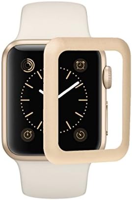 Apple Watch Series 2 Screen Protector, TitanFan [Defender Series] Full Coverage Tempered Glass for 42mm Apple Watch Series 2/Series 1/Edition - 42mm Gold