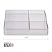 MEKBOK Makeup Organizer - Organize Cosmetics and Beauty Supplies - Acrylic Bathroom Organizers - Clear Plastic Storage Bins For Vanity