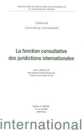 La  fonction consultative des juridictions internationales