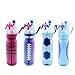 Spray Mist Squeeze Bottle, Mist Water Bottle with Unique Mist Lock Design,Unique antibacterial cover design，Insulated Drinking & Misting Sport Water Bottle with Mist Sprt Sprayer, （Laser silver20oz）