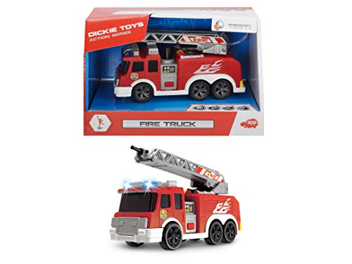DICKIE 203302002 Toys Fire Truck, Feuerwehrauto, Spielzeugauto, Feuerwehr, mit Wasserspritzfunktion, ausziehbare Leiter… – Bild 5