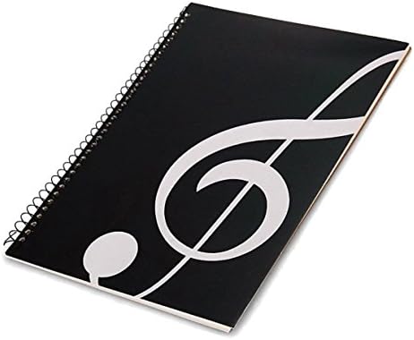 Clef Notebook with Piano Keyboard Sticker for 88 Key Keyboards(celf book and sticker)