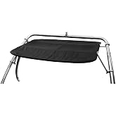 FASWORX Universal Boat Bimini Top Mounts on Wakeboard Tower, 600D Bimini Top Canvas, Frame, &amp; Clamps, Universal Boat Canopy for Most 2-2.5&rdquo; Wake Towers on Bass Boats, Jon Boats, Pontoons &amp; More