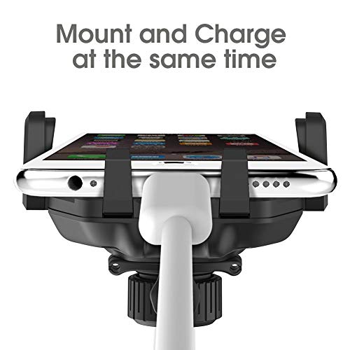 iKross Touch-Lock Universal CD Insert Slot Smartphone Cradle Mount Stand Phone Holder for iPhone X, 8 Plus, 8 iPhone 7, 7 Plus, Samsung Galaxy Note 8, Galaxy S8, S8+ and More