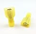 Yueton® 100pcs Yellow 12/10-Gauge Economy Nylon Male Fully-Insulated Quick Disconnects Wiring Spade Wire Crimp Terminal