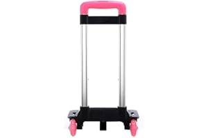 Aluminium Alloy Backpack Trolley With 2 Wheels - Foldable Hand Truck for School Bags, Luggage, Student Travel - Durable Wheel