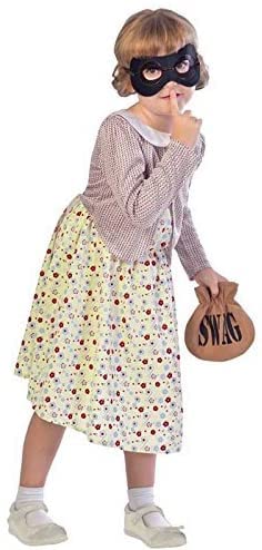 (PKT) (Fix 2/1) (9903227) Child Girls Gangster Granny Costume (7-8yr)