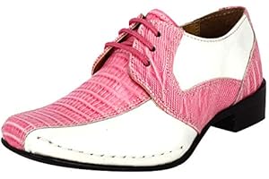 LIBERTYZENO Easter Kids Shoes Animal Print Genuine Leather Lace up Oxford Boys Dress Shoes