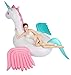 MarlJohns Giant Unicorn Pool Float,Inflatable Candy Pegasus Floting Toy 98