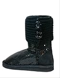 Malo-7 Women Glitter Sequins Mid Calf Ankle Boots