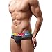 Men's Underwear,Neartime Low Waist Shorts Mens Boxers Under Ppants Soft Briefs (L, Gray)
