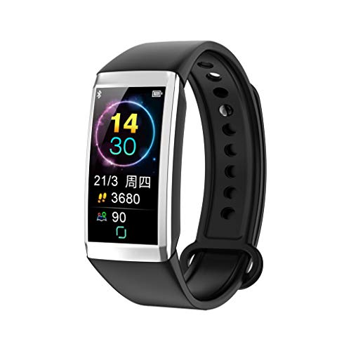 Nesee Fitness Tracker, Fitness Watch Heart Rate Monitor Activity Tracker,Color Screen Dual-Color Bands IP67 Waterproof,with Step Counter Sleep Monitor 14 Sports Tracking for Women Men Kid (Black)