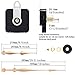 High Torque Quartz Clock Movement Clock Replacement Mechanism with 12 Inch Long Spade Hands for DIY Clock (Gold, Shaft Length 1-1/5 inches/ 31 mm Shaft Length)