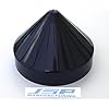 Marine-Dock-85-Piling-Cone-Cap-Boat-Pylon-Edge-Post-Head-Black-Cover