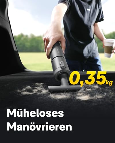HOTO Handstaubsauger Auto, 4-in-1-Akku-Staubstaubsauger mit 20000 Pa Starker Saugkraft, Elektrischer Druckluft-Staubsammler, Mini Staubsauger für Auto, Schreibtisch, Computer, Tastatur, Büroreinigung