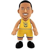 NBA Golden State Warriors Stephen Curry Plush Doll, Gold, 10