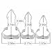 Letite Cookie Cutter Stainless Steel Cake Molds 3 Pack
