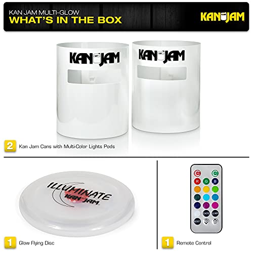 Kan Jam Illuminate Disc Toss Game, 13 Colors, for Backyard, Beach, Park