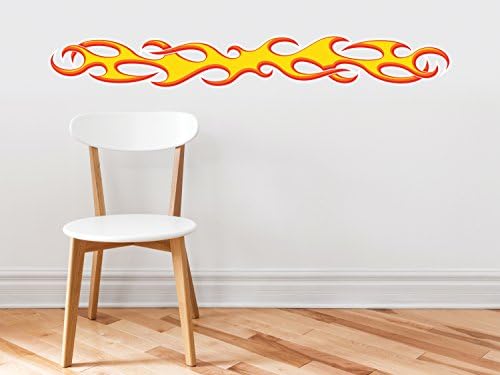 Race Car Flames Fabric Wall Decals - Flame Sticker Wall Decor