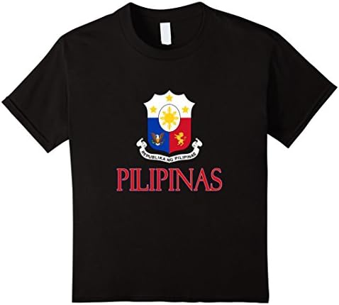 Kids Pilipinas (Philippines) Coat of Arms 6 Black