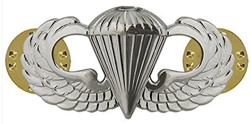 Army Basic Parachutist Badge Mirrored Finish - Regulation