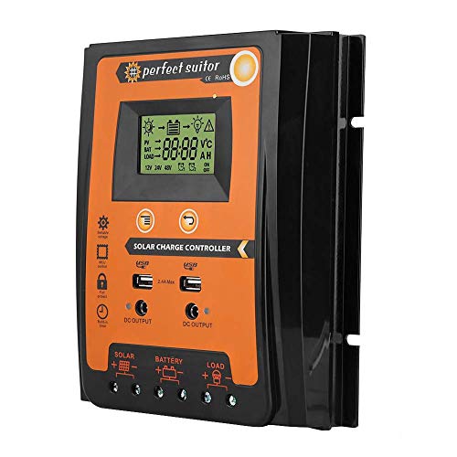 Hunputa 30A MPPT Solar Charge Controller Solar Panel Battery Regulator Dual USB 12V/24V