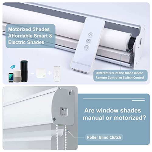 Rollerhouse Rechargeable Wireless Tubular Roller Shade Motor Kit with