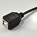 USB 2.0 B Female to Right Angle B Male Printer Short Extension Cable Adapter