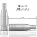 Ezisoul Insulated Stainless Steel Sports Water Bottle - No Leaks, Sweating or Toxins - Brushed Stainless Steel - 25oz