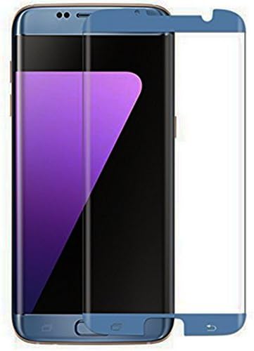 Galaxy S7 Edge Screen Protector,BEARINE S7 Edge Screen Protector Tempered Glass, Narrow-Series 3D Coverage Curved Tempered Glass Screen Protector for Samsung Galaxy S7 Edge[Not Full Coverage] (blue)