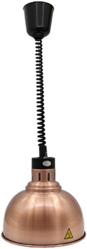 YZT QUEEN Food Warmer Lights, commercial food heating lamp, lifting buffet lampshade, adjustable length 60-180 cm, suitable for hotel kitchen and cafeteria