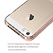 iPhone 5S Case, iPhone SE Case, SmartLegend Crystal Clear Cushion TPU Slim Bumper and Transparent Solid Acrylic PC Hard Back Panel Ultra Hybrid Protective Case Cover for iPhone 5 5S SE - Rose Gold