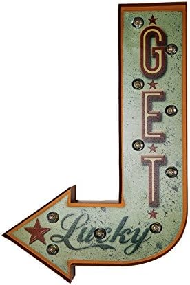 Christmas Festival LED Light Marquee Sign Battery Operated Table Desk Ornament Decoration (Arrow)