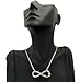 Silver Tone Celebrity's Fan Club Arianator Infinity Pendant Necklace XC472R