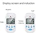 Mini Digital Metronome, Multifunctional, Portable, Volume Adjustable, Clip on, with Speaker, Tempo, with Battery for Piano, Guitar, Saxophone, Flute, Violin, Drum (White)