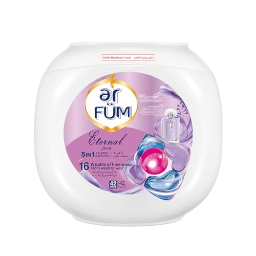 Centralin Arfum Pods, 5-In-1 Laundry Detergent Capsules With German Formulated Pods And 16 Weeks Of Long-Lasting Fragrance (Eternal, Amore, Lily), 3 X 42 (126 Capsules)