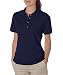 Jerzees womens 5.6 oz. 50/50 Jersey Polo with SpotShield(437W)-J NAVY-XL
