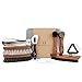 FootFitter Horsehair Shoe Shine Brush and Suede Cleaning Set, Complete Brush Kit for Restoring & Polishing Footwear