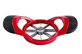 Apple Slicer and Corer by Pumpkinstore Divider Wedger and Cutter with Ergonomic Anti-Slip Silicone Rubber Handle and 8 Sharp Stainless Steel Blades - Dishwasher Safe Fruit Carving with FREE Ebook