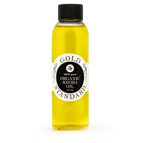 100% Organic Cold-Pressed Golden JOJOBA OIL - Moisturizer for Skin, Body, Hair, Nail Care - All Natural, Unrefined Oil - 4 fl. oz.