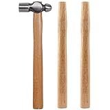 KEILEOHO 16 oz Ball Peen Hammer with two Wooden